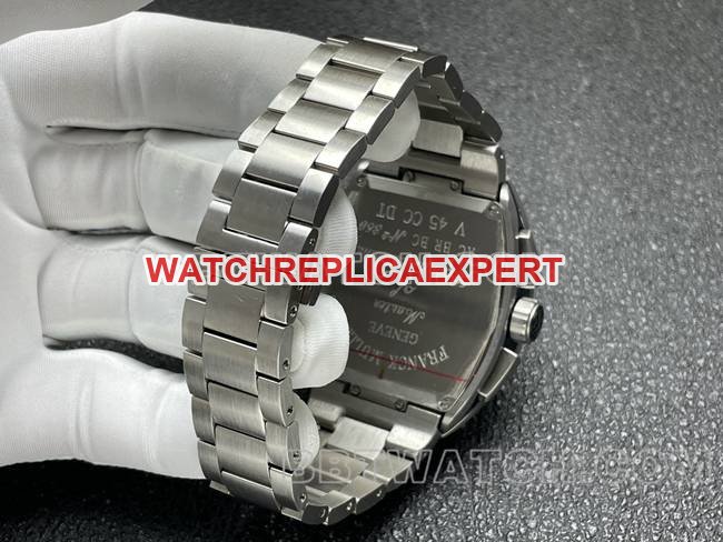 best replica watch ABF factory Frank Muller V45black dial steel braceletbraceletlive photos