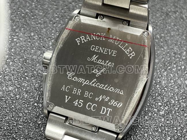 Best replica watch ABF factory Frank Muller V45black dial steel braceletcaseback live photo