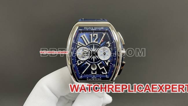 Meilleure réplique de l'usine ABF : montre Frank Muller V45 cadran bleu bracelet cuir — luxury replica watch guide | Watch Replica Expert