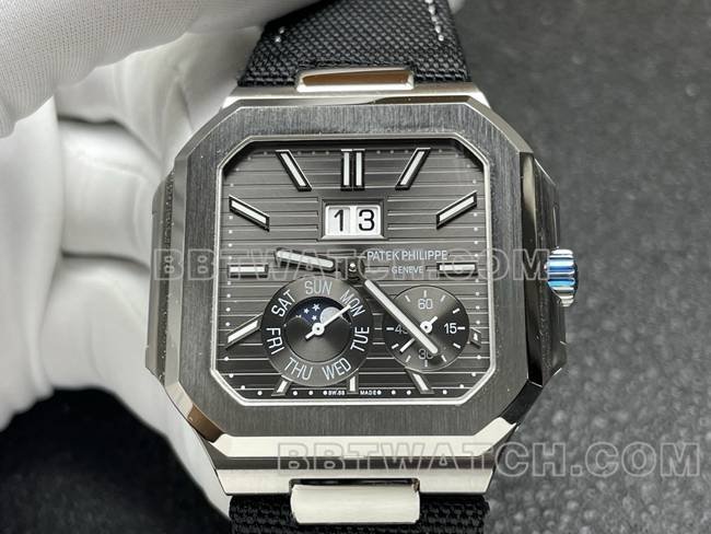 Best replica watch P1 factory Patek PhilippeCUBITUSblack dial5822P-001front live photo