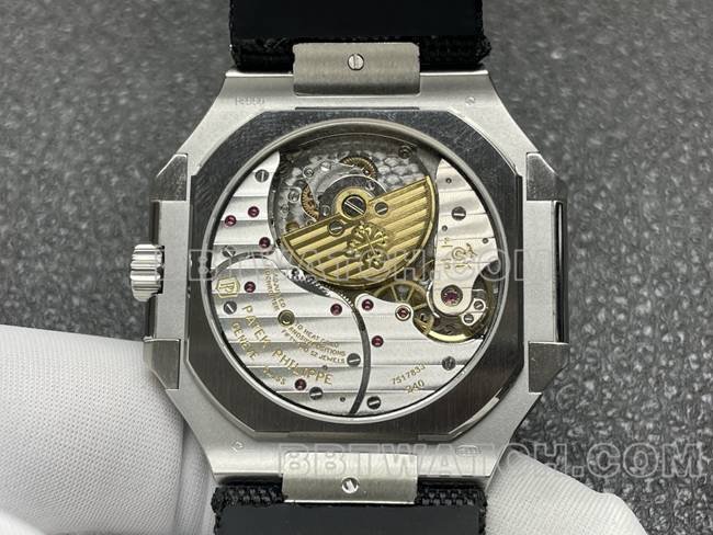 Best replica watch P1 factory Patek PhilippeCUBITUSblack dial5822P-001caseback live photo