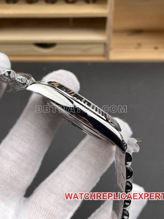 top-tier replica watch VS Factory log Rolex gray plate 3235 mechanical 41mmside live photo