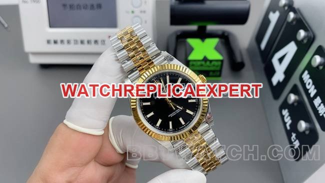 Super Clone Watch Log VS FactoryRolexblack Dial3235 Mechanical 41mmfront live photo