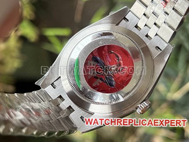 Best replica watch ERF factory log Rolexblue dial3235 mechanical 41mmcaseback live photo
