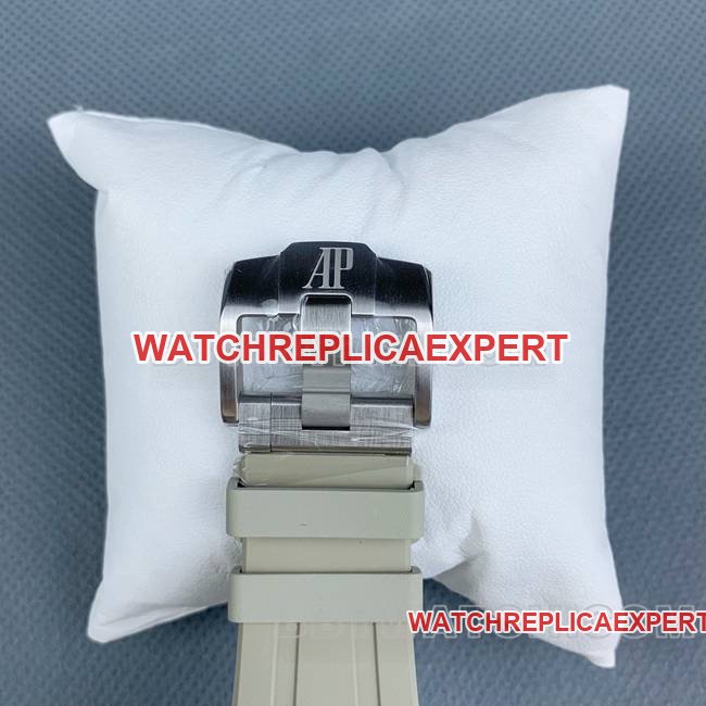 top-tier replica watch APS factory Royal Oak offshore Audemars Piguet light brown plate 26420clasplive photos