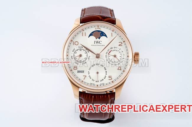 Montre Super Clone APS Factory IWC Portugieser Calendrier perpétuel Cadran blanc Or rose Synchronisation complète — detailed review and buying guide | Watch Replica Expert