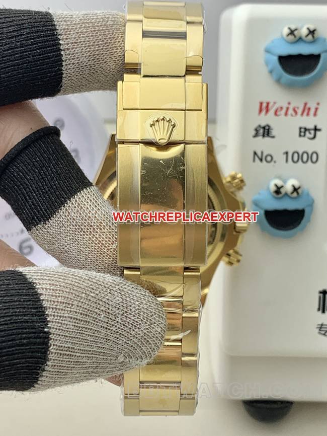 super clone watch QF factory DaytonaRolexgreen dialyellow gold4131 mechanical braceletlive photos