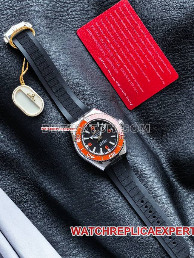 Super clone watch VS FactorySeamaster 600m black dial orange bezel black braceletfront live photo