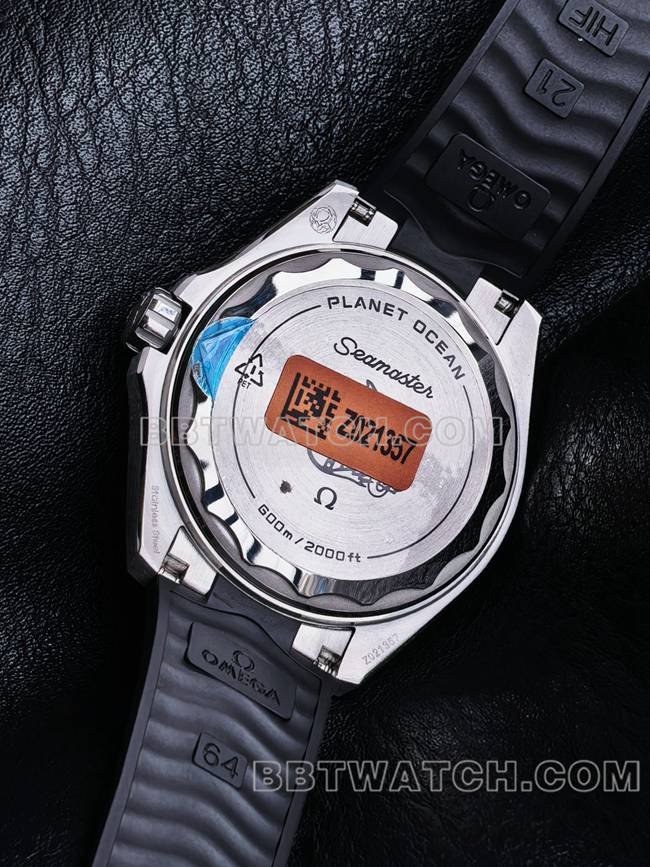 Super clone watch VS FactorySeamaster 600m black dial orange bezel black braceletcaseback live photo