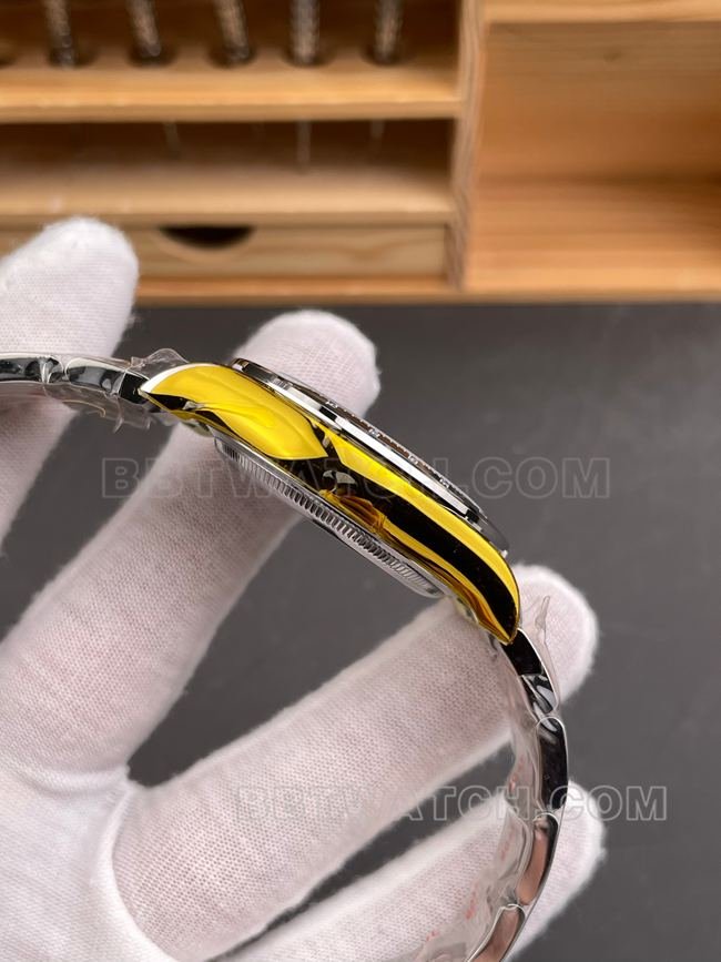 Top replica watch Daytona, CBD factory Rolex white dial 4131 mechanical, side real shot photos