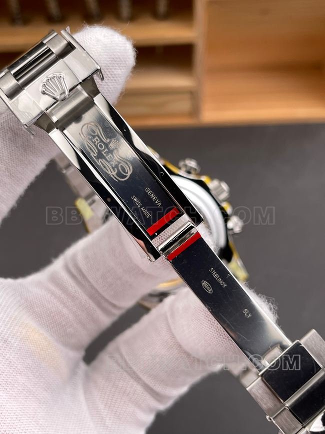 Top Replica Daytona CBD Factory Rolex White Dial 4131 Mechanical Watch Buckle Real Shot