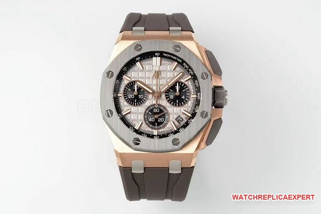 DDF Factory Audemars Piguet Royal Oak Offshore, graues Zifferblatt 26420 Super Clone mit CNC-graviertem Wellenmuster und 205 g Originalgewicht — luxury replica watch guide | Watch Replica Expert