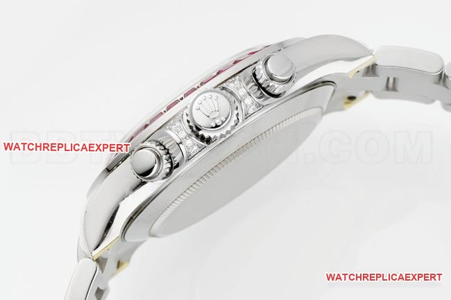 Best replica watch DaytonaPPM factory Rolexblack dial moissanite diamond bezelside live photo