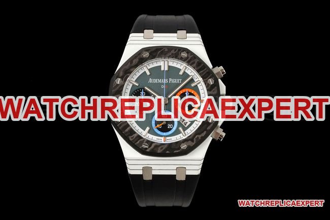 top-tier replica watch Diw factory Royal Oak Audemars Piguet gray plate chronograph mechanical front live photo