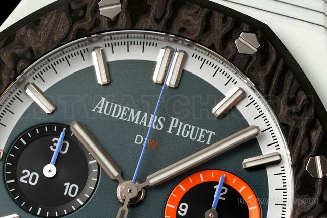 top-tier replica watch Diw factory Royal Oak Audemars Piguet gray plate chronograph mechanical front live photo
