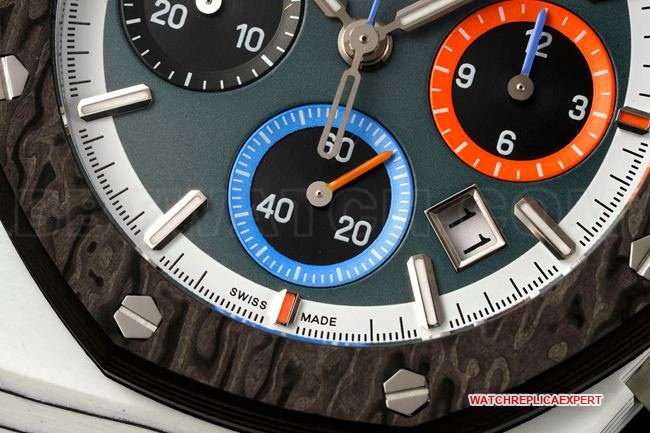 top-tier replica watch Diw factory Royal Oak Audemars Piguet gray plate chronograph mechanical front live photo