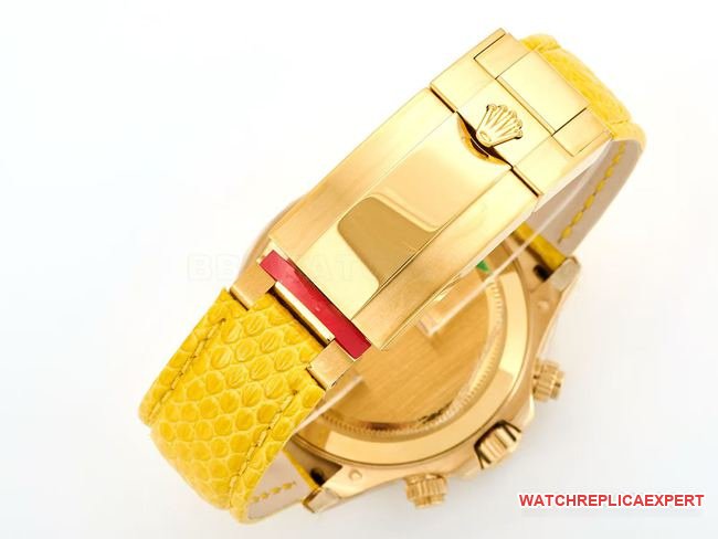 Best replica watch Rolex Daytona yellow mother-of-pearl disc diamond bezel116519braceletlive photos