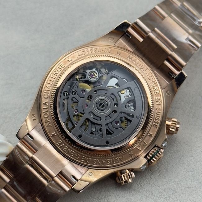 Best replica watch RolexPPM factory Daytona hollow plate emerald diamond bezelcaseback live photo