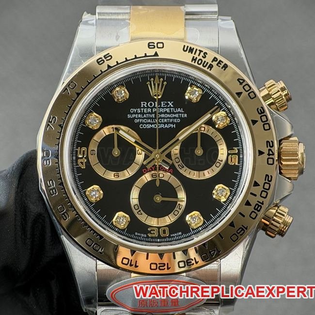 CBD Factory Rolex Daytona Super Clone Esfera negra Correa intermetálica 4130 — detailed review and buying guide | Watch Replica Expert
