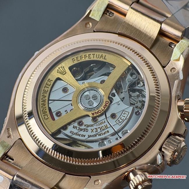 CBD Factory Daytona optimal replica watch Rolexrose gold Le Mans black dial4132caseback live photo