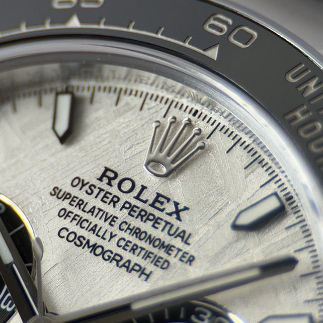 CBD Factory Rolex Super Clone Watch Daytona Meteorite Disc 4131front live photo