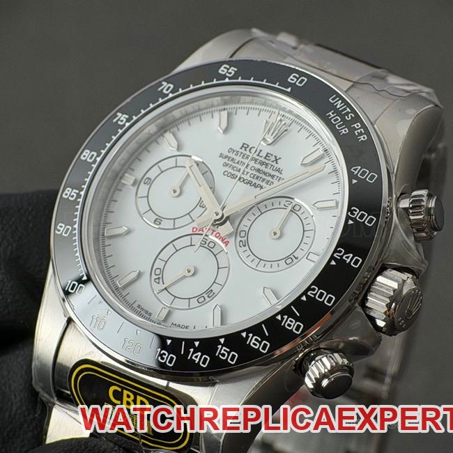 CBD Factory Rolex best replica watch Daytonawhite dialsteel bracelet4131front live photo