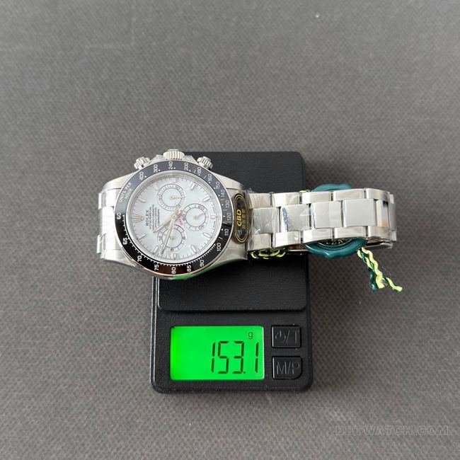 CBD Factory Rolex best replica watch Daytonawhite dialsteel bracelet4131 weight live photos