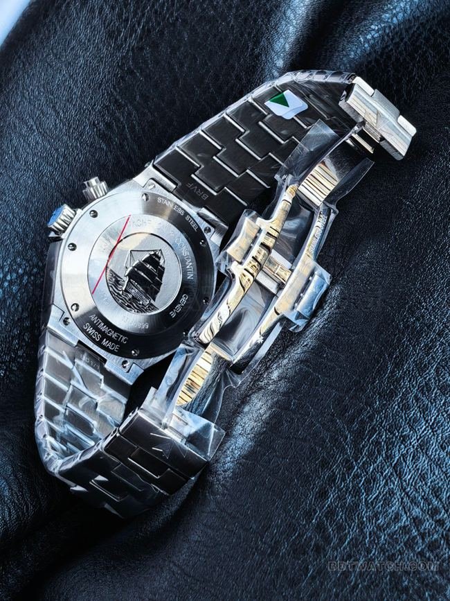The best replica watch KR factory Vacheron Constantin travels all over the world blue dial47450caseback live photo