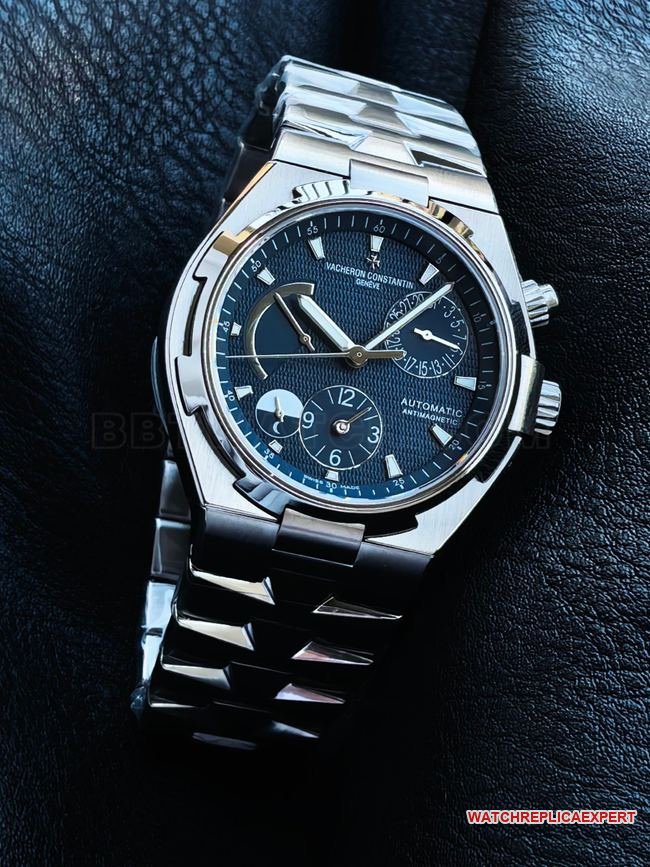 Super clone watch KR factory Vacheron Constantin across the world blue dial47450front live photo