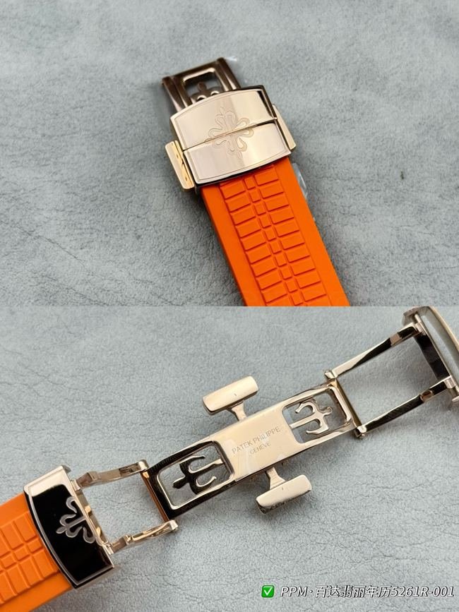 1:1replica watch Patek PhilippePPM factory Aquanaut dark brown dial 5261clasplive photos