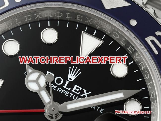 Best replica watch RICH factory GMT-MasterRolex blue red circle 126710front live photo