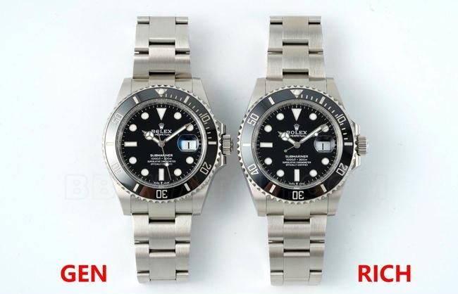 La réplique en céramique Rolex Black Submariner MK2 de Rich Factory affronte la montre authentique — luxury replica watch guide | Watch Replica Expert