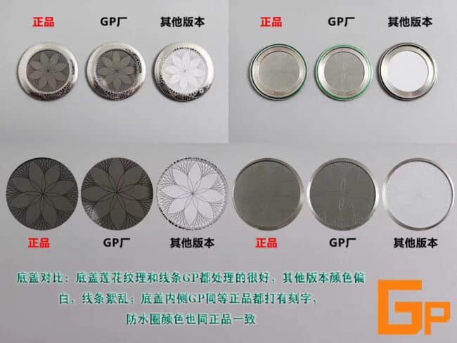 Omega Diefei Mingdian series ladies' watchreplica watch genuine and fake comparison dial bottom cover detail shots