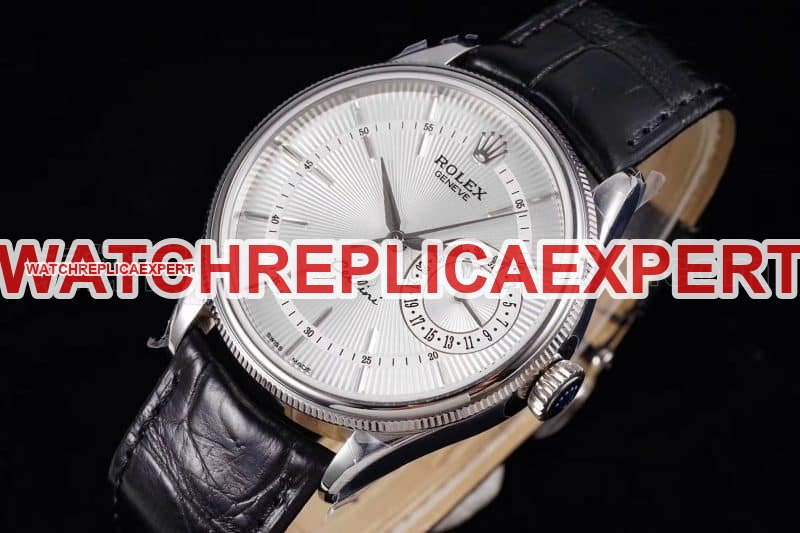 Rolex Cellini independent small second 3165movementreplica series watch comparison review front view