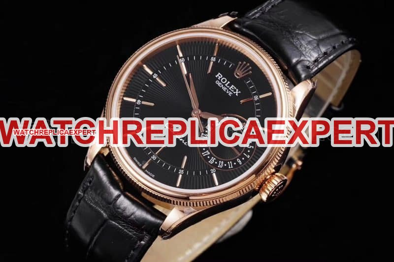 Rolex Cellini independent small second 3165movementreplica series watch comparison review front view