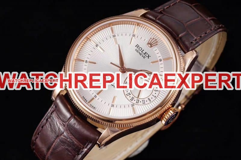 Rolex Cellini independent small second 3165movementreplica series watch comparison review front view