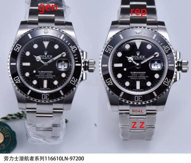 Examen de la réplique de la Rolex Submariner « Water Ghost » de ZZ Factory : teinte bleue de premier plan et fenêtre de date à trou noir — luxury replica watch guide | Watch Replica Expert