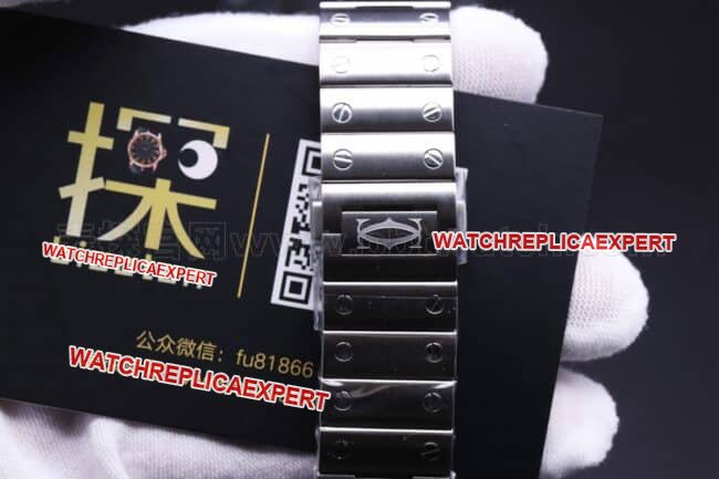 Cartier Santos replica watchgf factory review clasp picture