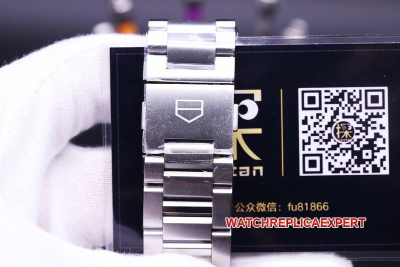 xf factory TAG Heuer hollow Carrera racing hollow replica watch steel bracelet clasp picture
