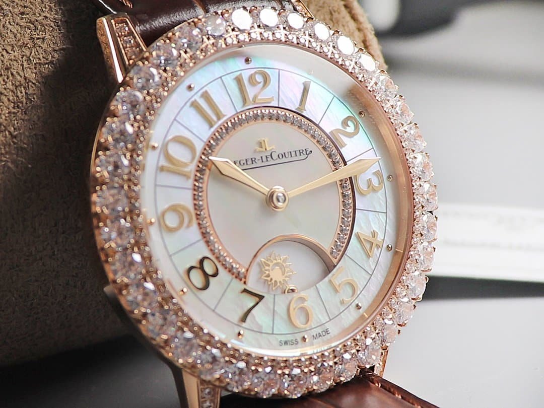 super cloneJaeger-LeCoultre dating ladies' watchq3523570 mechanical high quality detail shots