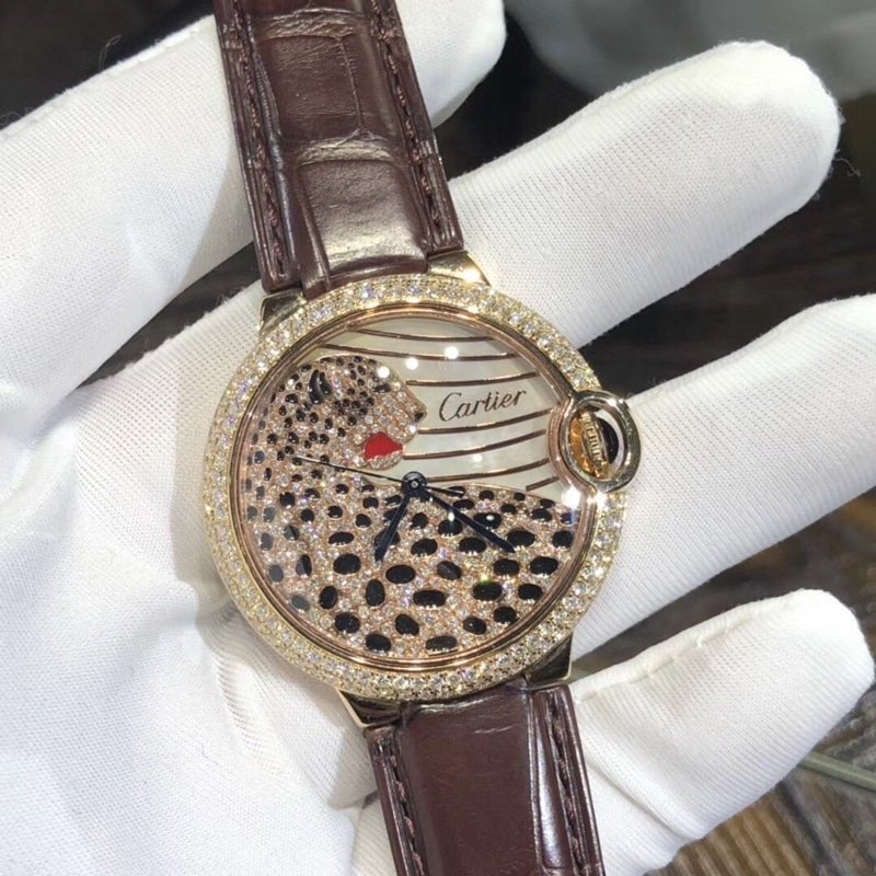 Cartier Ballon Bleu 36mm Mostrador de leopardo dominador com movimento suíço, imitação fina de fábrica — detailed review and buying guide | Watch Replica Expert