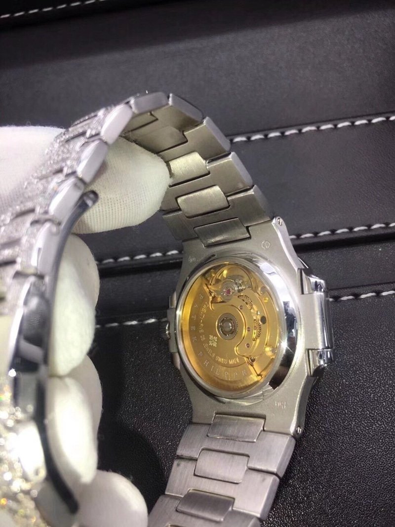 Baida Women's Nautilus 18K Gold Full Diamonds 37mmmovement Picture