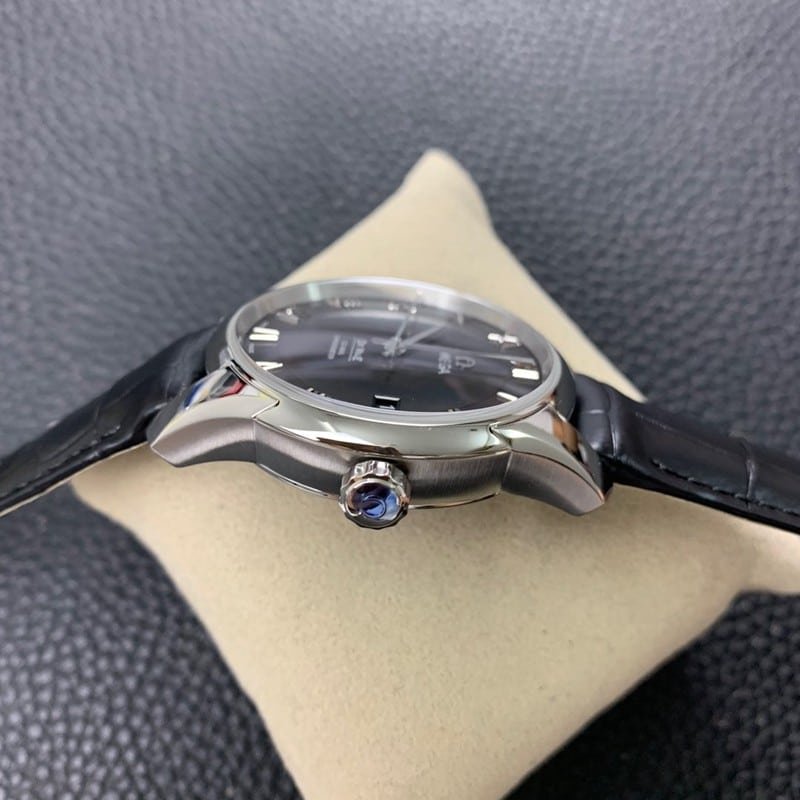 Omegareplica watch vs factory De Ville series 8500movement crocodile leather high quality side view