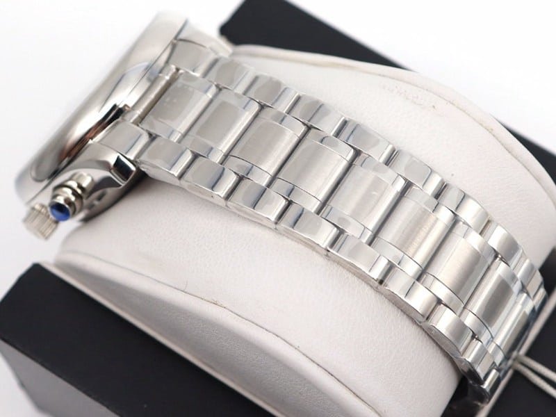 GL factory Longinesreplica watch famous eight-pin moon phase7751 blue dialsteel bracelet model bracelet picture