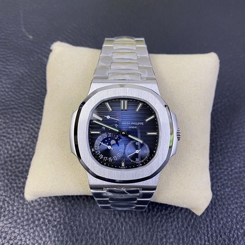 PF Factory Patek Philippe Nautilus 5712/1A-001 Men's Sport Elegance Top Replica Watch with Dark Blue Dial Moon Phase — luxury replica watch guide | Watch Replica Expert