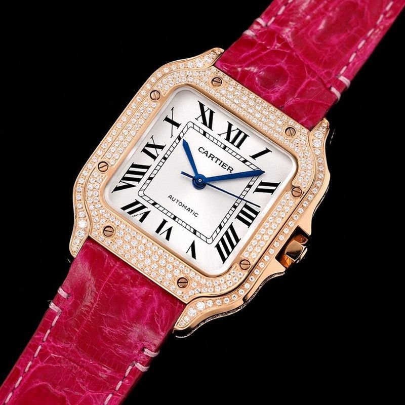 Cartier Santos watch medium model replica watch front view