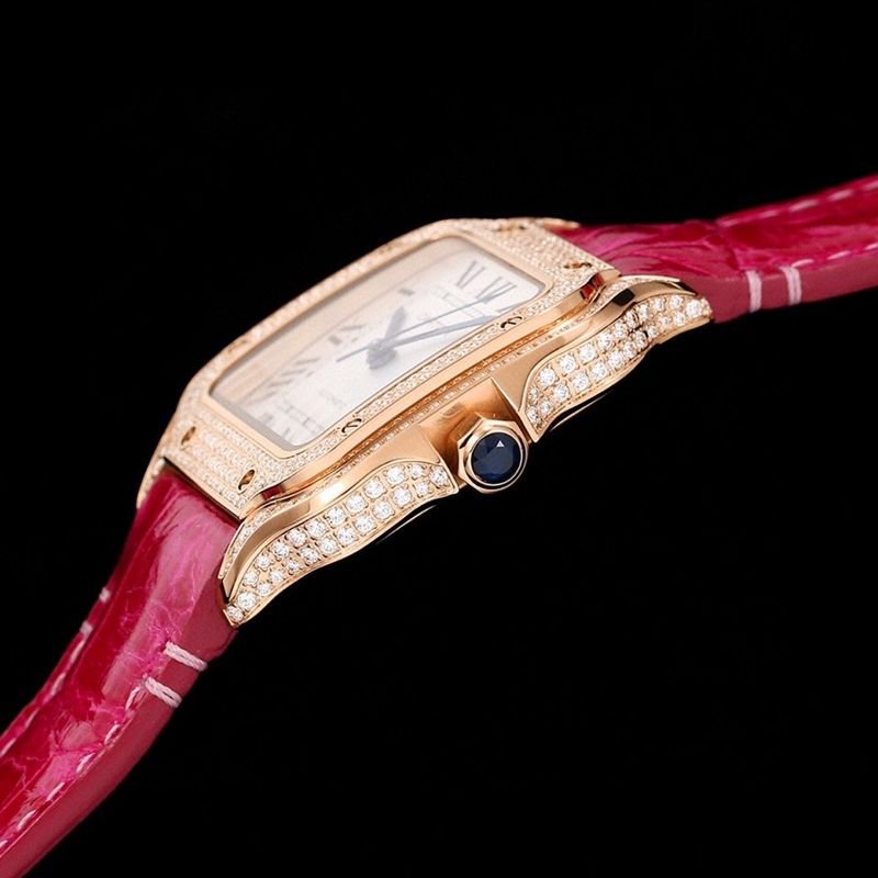 Cartier Santos watch medium model replica watch side view