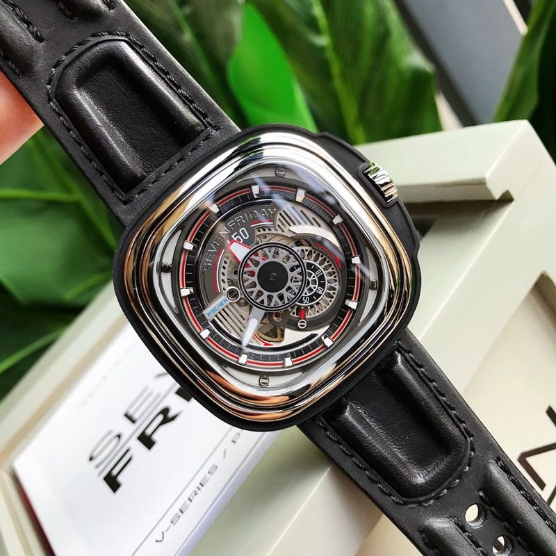 sevenday display fivesevenFRIDAY P3C/01 watch replica watch front view