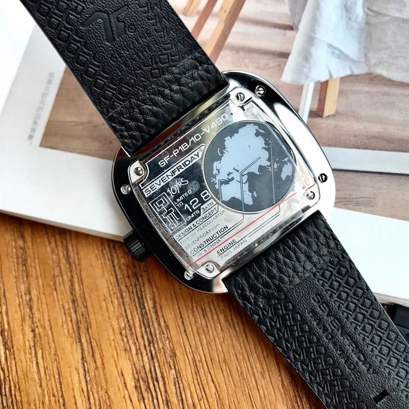 Sevenday display five replica watch new sevenfridayP1B/10 joint model back cover picture