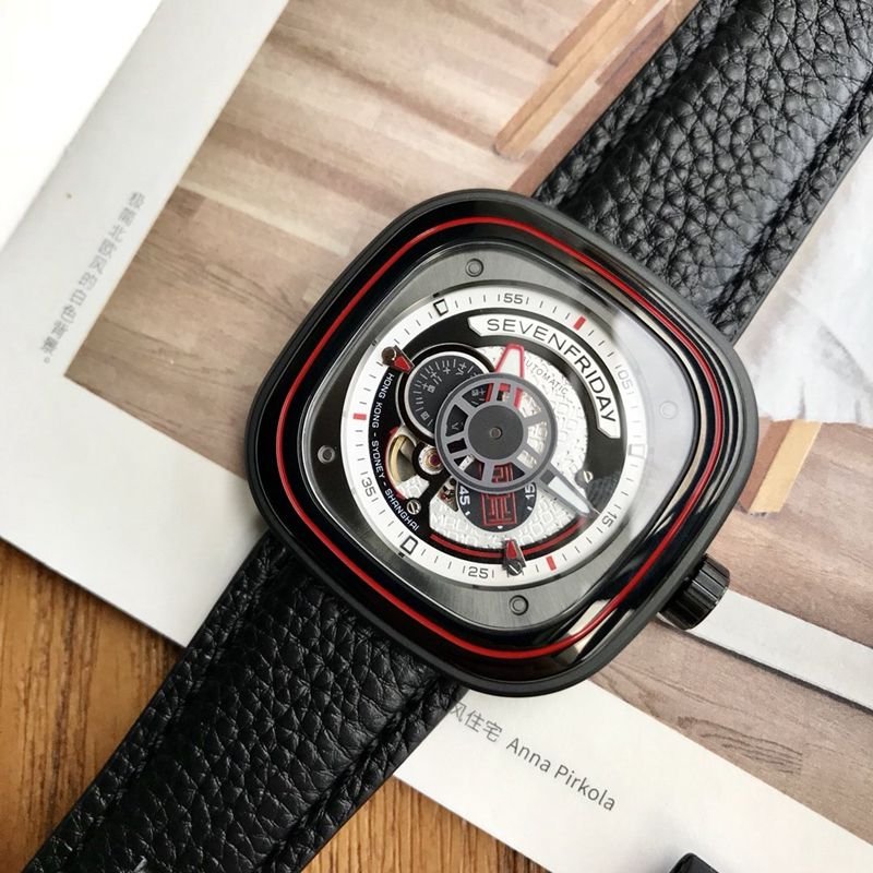 Sevenday display five replica watch new sevenfridayP1B/10 joint model front view